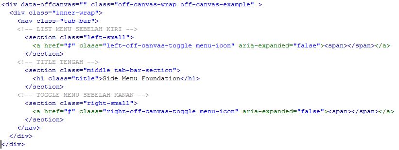 Membuat Side Menu Menggunakan Framework Foundation-4.JPG